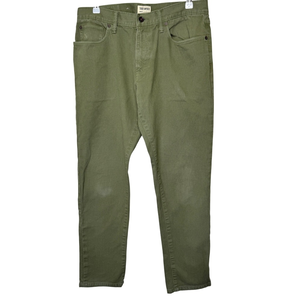 Todd Snyder Slim Fit Corduroy Pants 32 Green